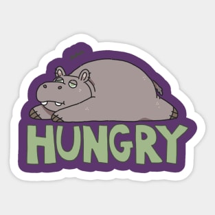 Hungry Hippo Sticker